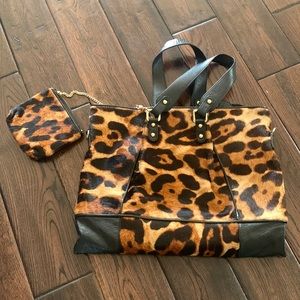 Sondra Roberts leopard tote